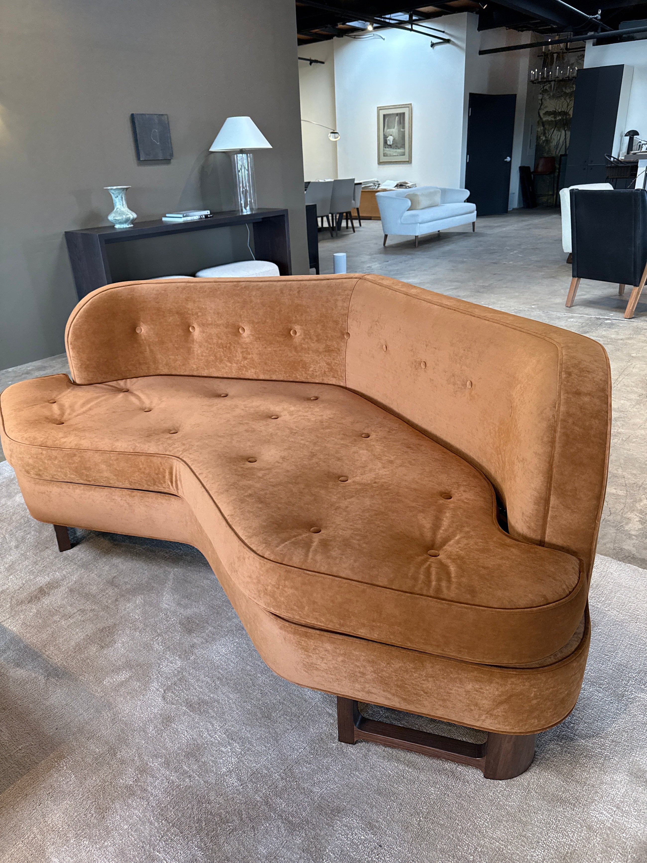 Dunbar Orange Sofa