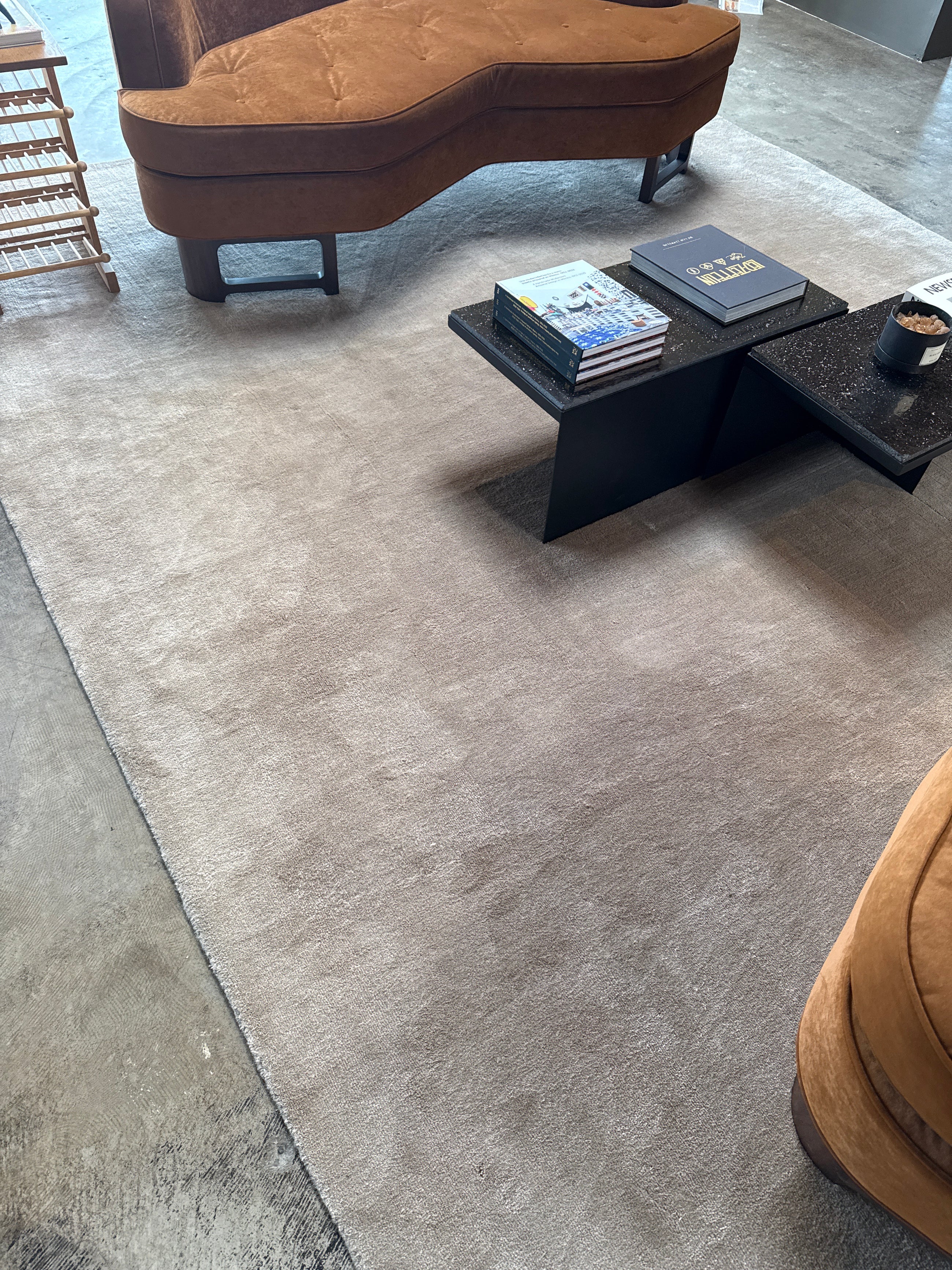 Brown rug