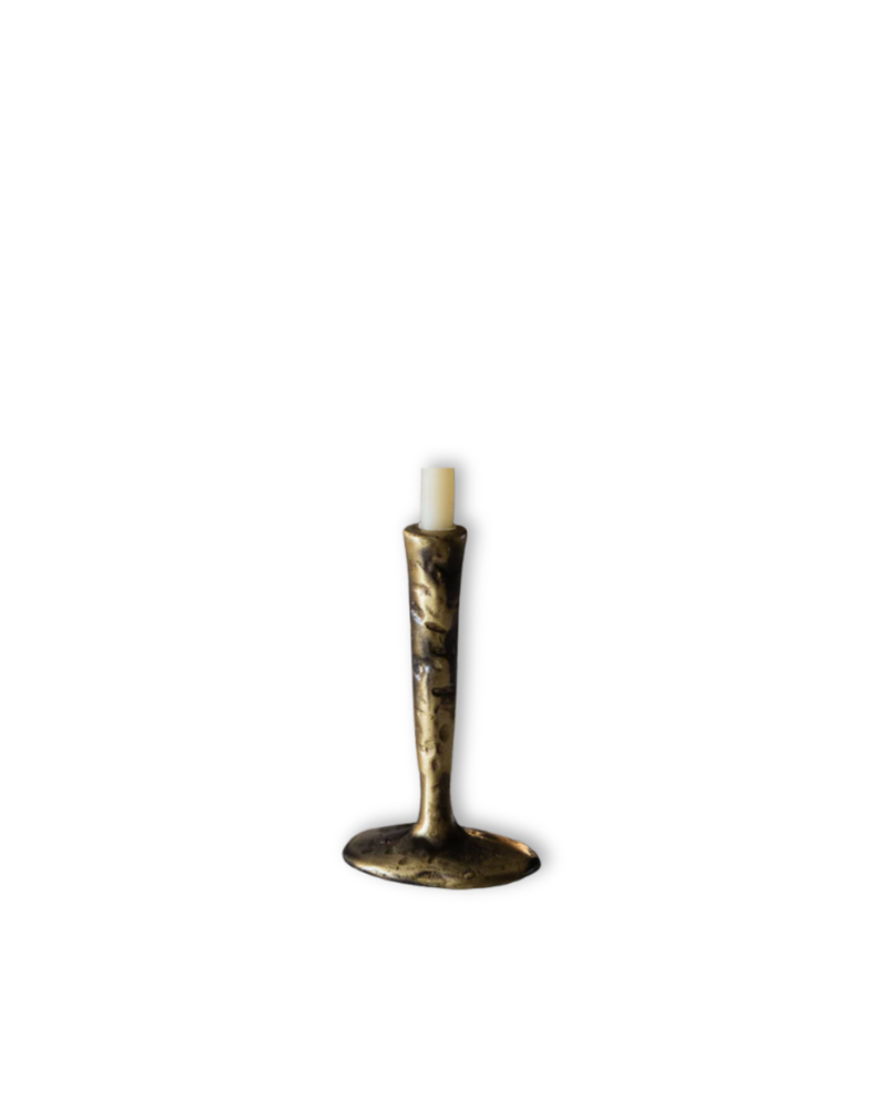 Mini Antique Brass Candlestick