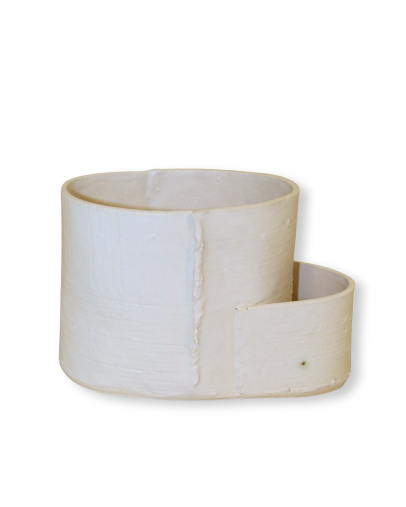 HEA: White Two-Layer Candle Holder